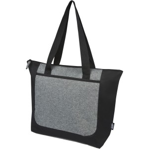 Reclaim GRS recycled two-tone zippered tote bag 15L, Solid b