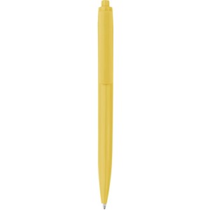 Recycled ABS ballpen Gerald, yellow (Plastic pen)