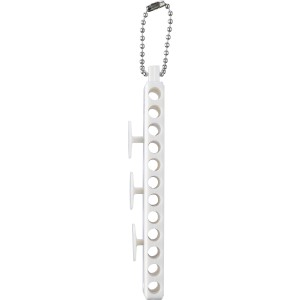 Recycled ABS golf tee set Aveline, white