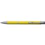 Recycled aluminium ballpen Kamari, yellow