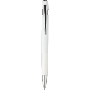 Recycled aluminium ballpen Mael, white