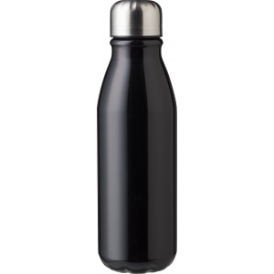 Recycled aluminium bottle (550 ml) Adalyn, black (Water bottles)