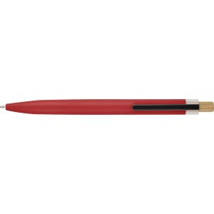 Recycled aluminium lacquered pen set Ilaria, red