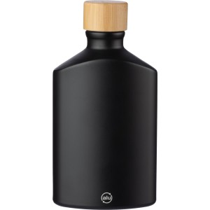 Recycled aluminum bottle (500 ml) Hildegard, black (Flasks)