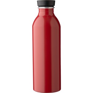 Recycled aluminum bottle (550 ml) Petra, red (Water bottles)