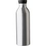 Recycled aluminum bottle (550 ml) Petra, silver