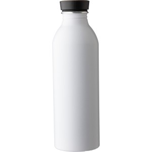 Recycled aluminum bottle (550 ml) Petra, white (Water bottles)