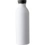 Recycled aluminum bottle (550 ml) Petra, white