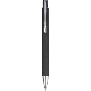 Recycled carton ballpen Debra, black (Wooden, bamboo, carton pen)