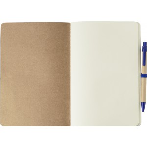 Recycled carton notebook (A5) Theodore, cobalt blue (Notebooks)