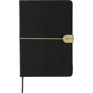 Recycled felt notebook (A5) Dario, black