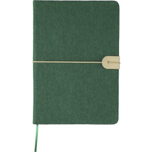 Recycled felt notebook (A5) Dario, green