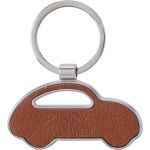 Recycled leather keychain Joan, brown (1172421-11)