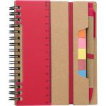 Recycled paper notebook, Red (9182-08CD)