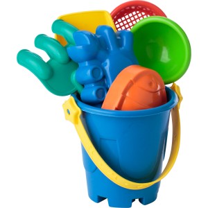 Recycled PP beach bucket Mateo, Multicolor (Games)