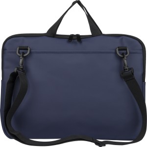 Recycled PU laptop bag Rafi, blue