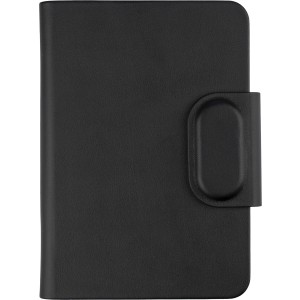 Recycled PU passport holder Mavi, black