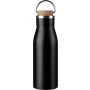 Recycled stainless steel bottle Aline, black