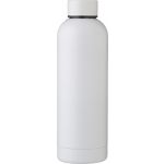 Recycled stainless steel bottle Isaiah, white (971864-02)