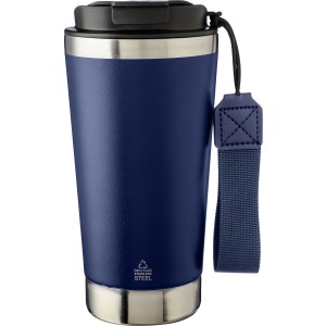 Recycled stainless steel double-walled drinking mug 500 ml K