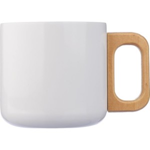 Recycled stainless steel double-walled mug 400 ml Dwight, wh (Mugs)