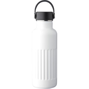 Recycled stainless steel drinking bottle (500 ml) Lior, whit