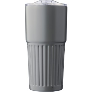 Recycled stainless steel drinking mug (500 ml) Kael, grey