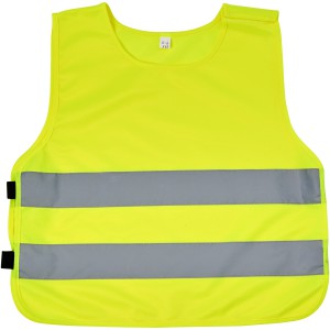 Marie safety vest with hook&loop for kids age 7-12, Neon Yel (Reflective items)