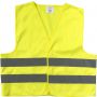Promotional safety jacket for children., yellow