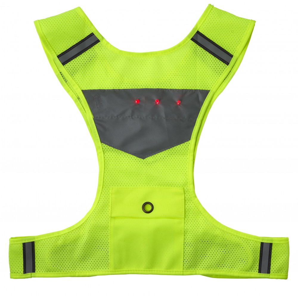 Printed Reflective mesh vest, yellow (Reflective items)