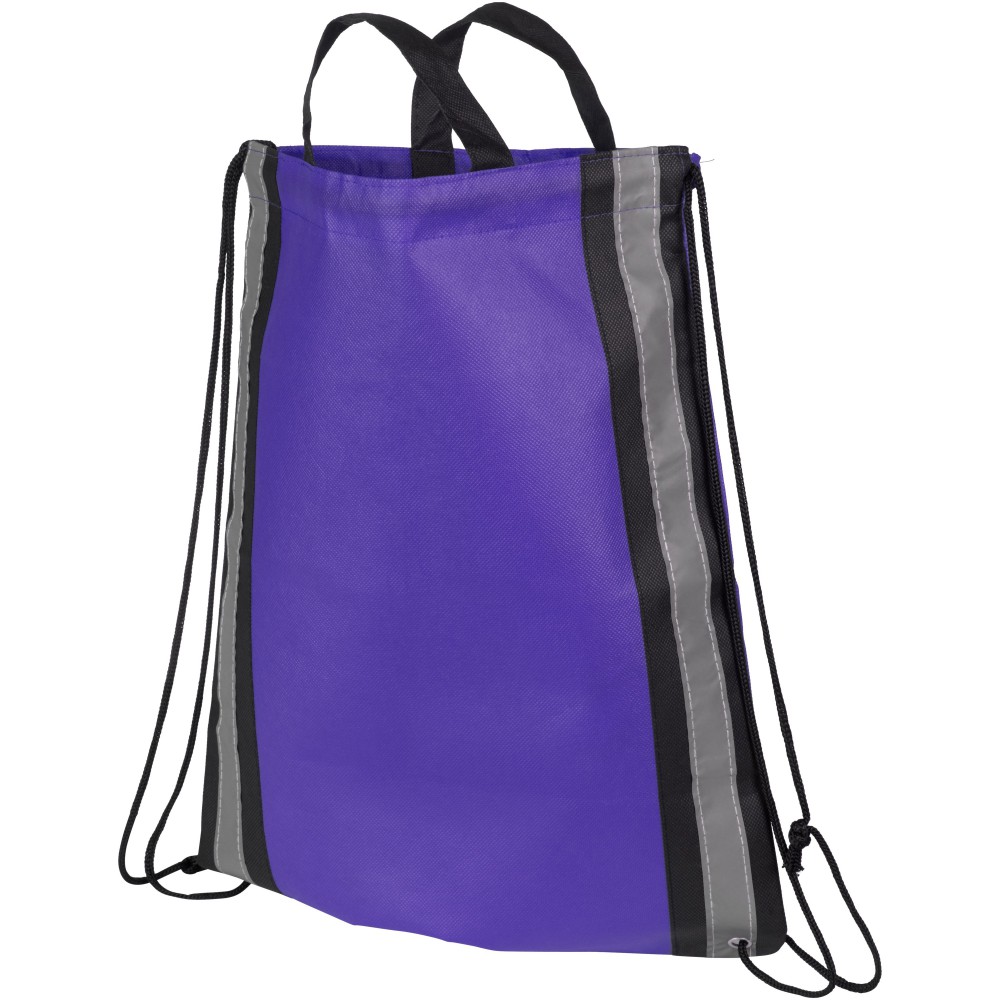 purple drawstring backpack