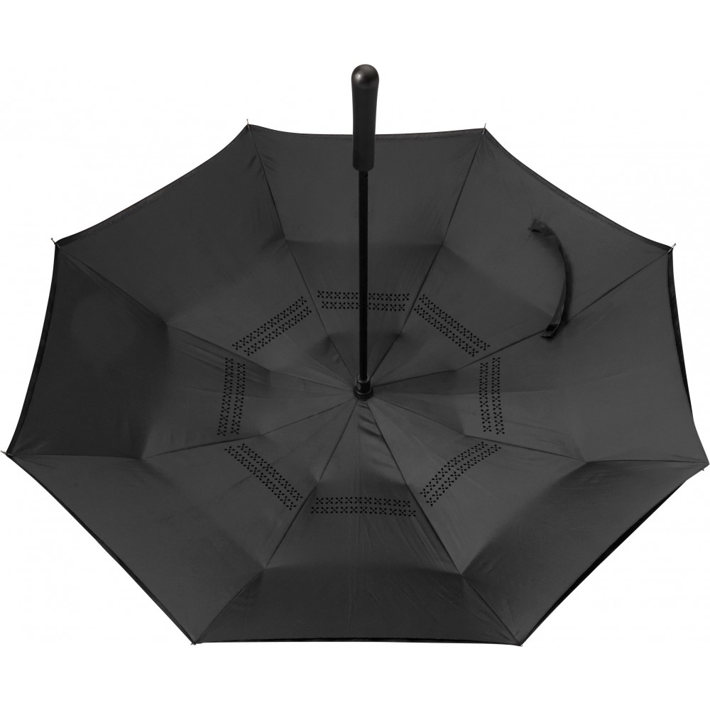 Printed Reversible, twinlayer umbrella, black (Umbrellas)