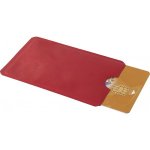 RFID card holder, red (Wallets)