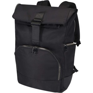 Rhine 15? GRS recycled rolltop backpack 18L, Solid black (Backpacks)