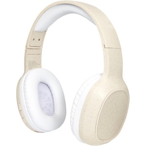 Riff wheat straw Bluetooth(r) headphones with microphone, Beige (Earphones, headphones)