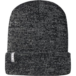 Rigi reflective beanie, Solid black (Hats)