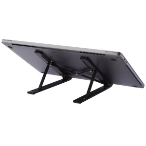 Rise foldable laptop stand, Solid black (Office desk equipment)