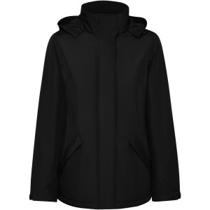 America women's padded parka jacket, Solid black