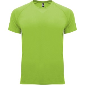 Bahrain short sleeve kids sports t-shirt, Lime / Green Lime