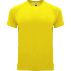 Bahrain short sleeve kids sports t-shirt, Yellow