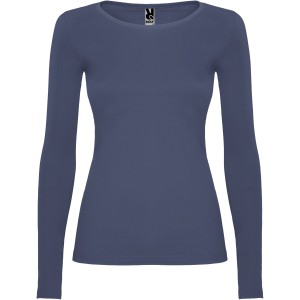 Extreme long sleeve women's t-shirt, Blue Denim