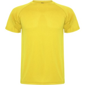 Montecarlo short sleeve men's sports t-shirt, Yellow