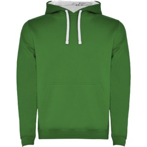 Urban kids hoodie, Kelly Green, White
