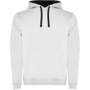 Urban kids hoodie, White, Navy Blue