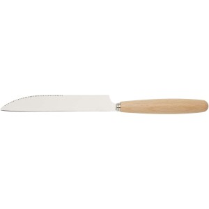 Root 5-piece stainless steel and beech wood cutlery set, Nat (Wood kitchen equipments)