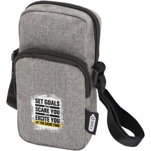 Ross GRS recycled phone pouch, Heather grey (Office desk equipment)