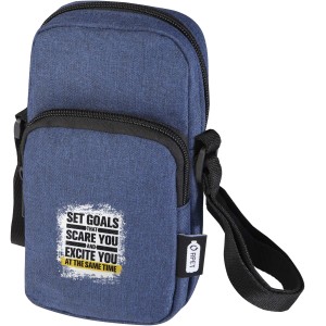 Ross GRS recycled phone pouch, Heather navy (Office desk equipment)