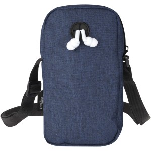 Ross GRS recycled phone pouch, Heather navy (Office desk equipment)