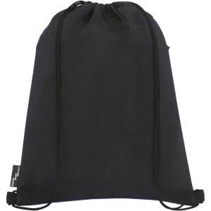 Ross RPET drawstring backpack, Heather navy (Backpacks)