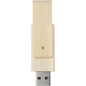 Rotate 4GB bamboo USB flash drive, Beige (Pendrives)